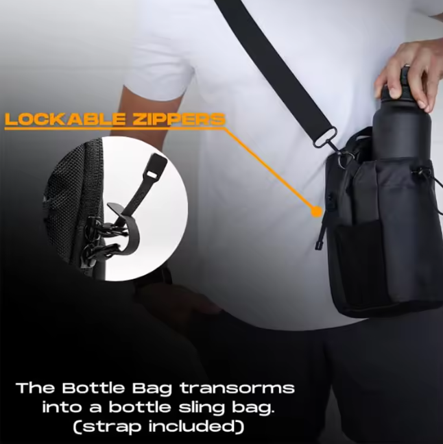 Magnetic Fitness Water Bottle Bag