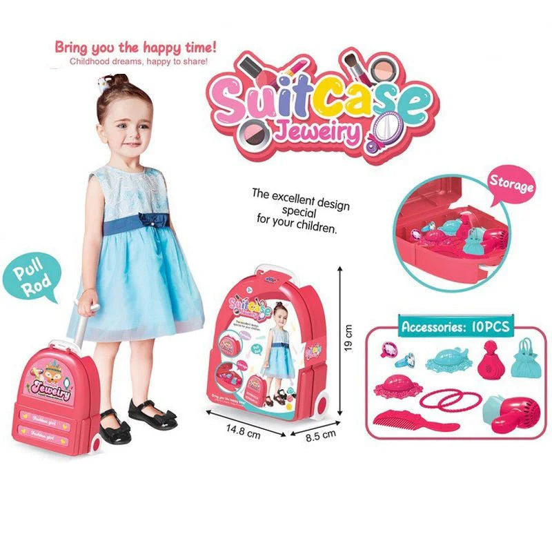 Kids Jewelry Suitcase Playset